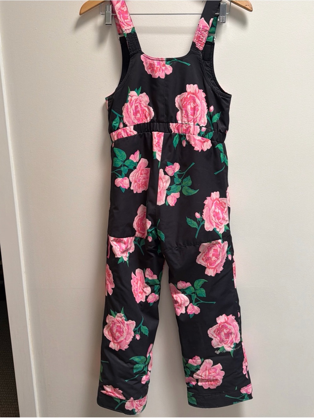 Obermeyer Girls Size 8 pink floral snowverals, snow bibs - Picture 7 of 16